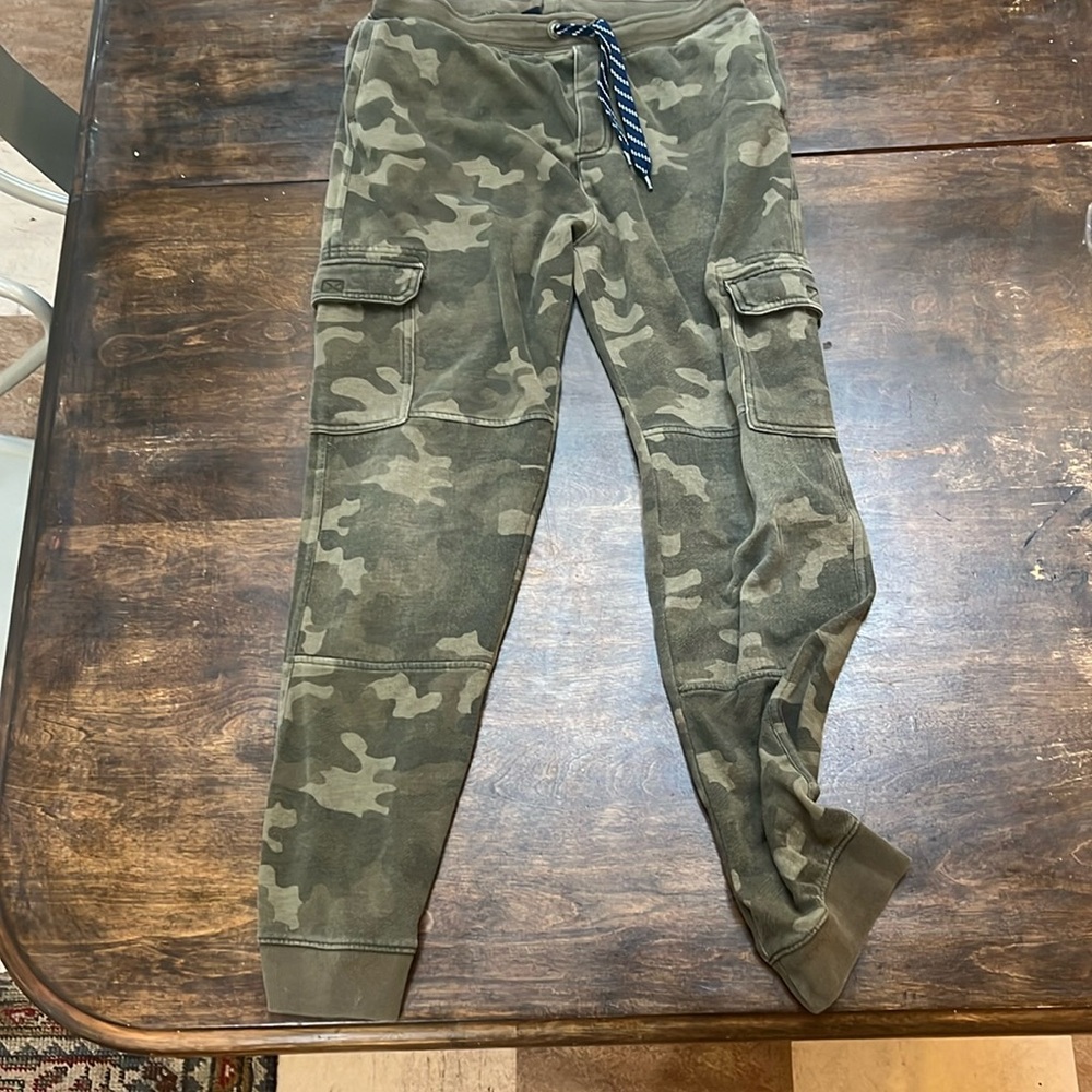 Lands' End Camo Cargo Jogger Pants